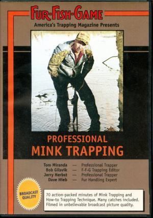 Fur Fish Game Professional Mink Trapping DVD PMT